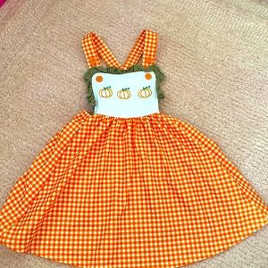 NWOT Toddler Girls Pumpkin Dress